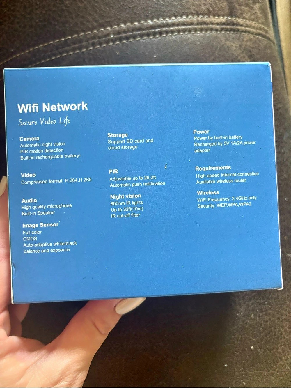WiFi Network Security Video Camera
